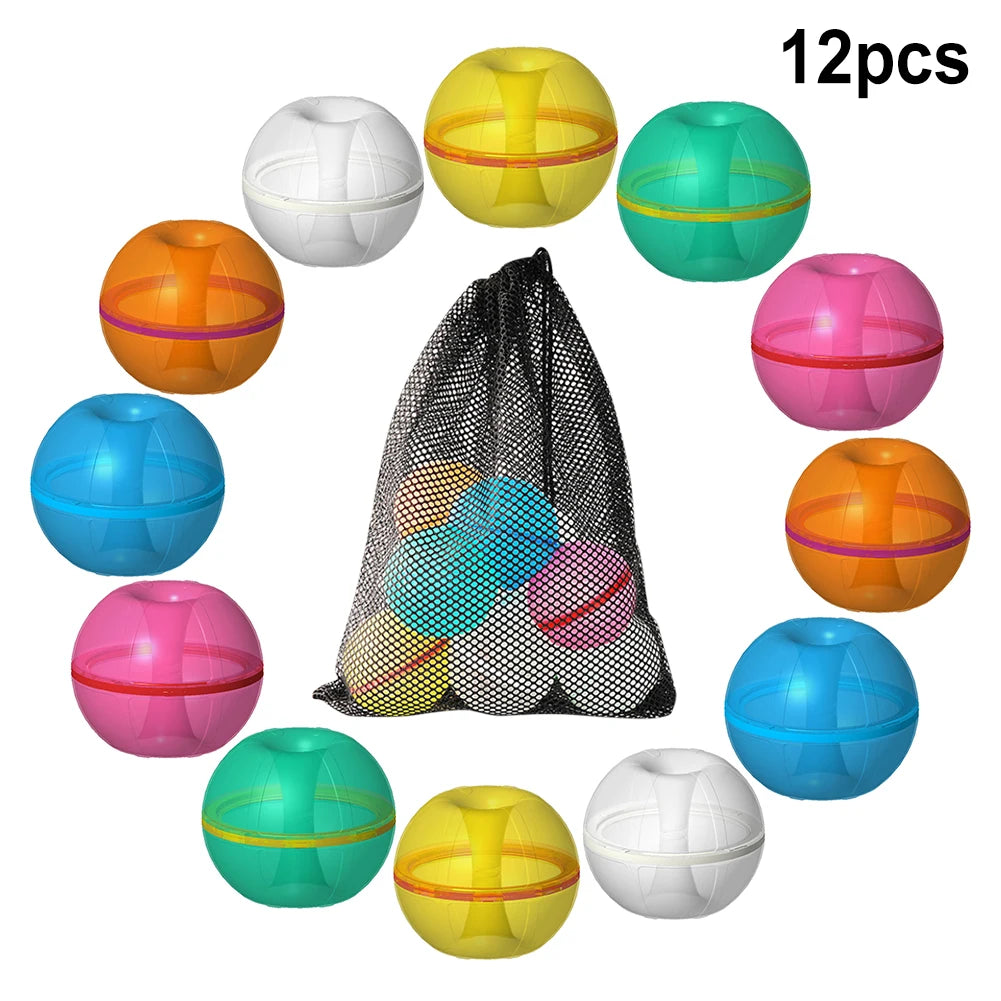 12 Pcs Magnetic Reusable Water Balloons